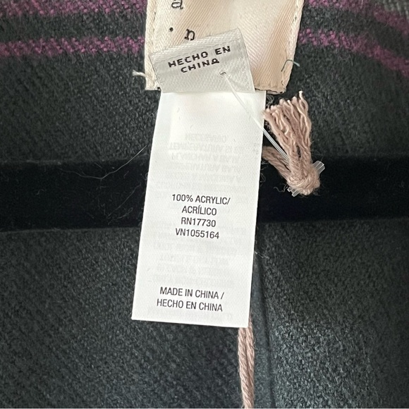 NWT A New Day Plaid Fringe Poncho - Picture 3 of 8